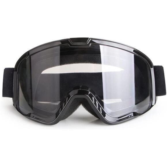 motorcycle goggles men women dirt bike atv riding windproof clear lens uv protec - Picture 1 of 7